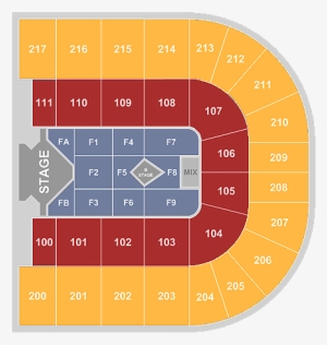 The King Romeo Santos, Seat Map - Diagram