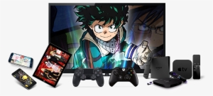 Funimation Now On A Tablet - Electronic Device Anime