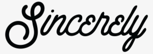 Sincerely Band Logo Black - Sincerely Png