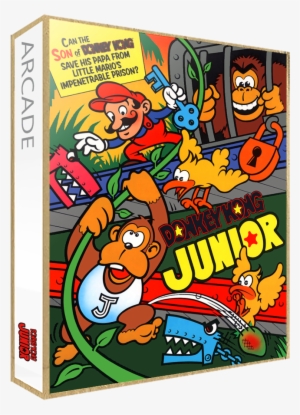 Marquee Donkey Kong Junior - Donkey Kong Jr Arcade Art - 665x907 PNG ...