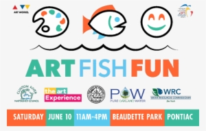 Mark Your Calendars For The 4th Annual Art Fish Fun - Hope You Feel Beautiful Today Art Print