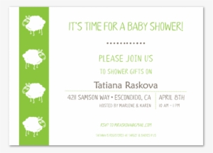 Little Lamb Baby Shower Invitation - Baby Shower