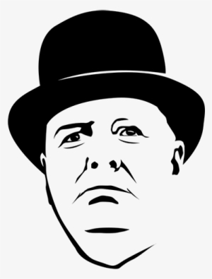 Vinilo Decorativo Retrato Winston Churchill - Illustration