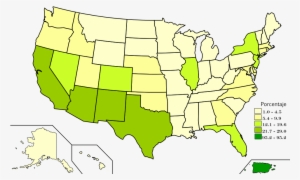 Mapa De Estados Unidos En Espanol - Us Population Map 2050