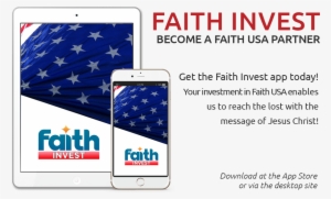 Faith Usa Invest App Button Red - Broadcast Network