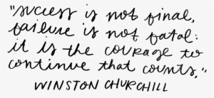 Winston Churchill - Calligraphy