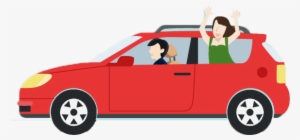 Dangers Of Teen Driving - Car With Passenger Cartoon