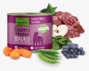 Country Hunter Dog Food Can Wild Venison - Country Hunter Cans 6*600g - Venison And Blueberry