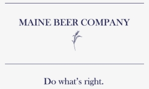 Maine Beer Logo - Maine Beer Co Logo