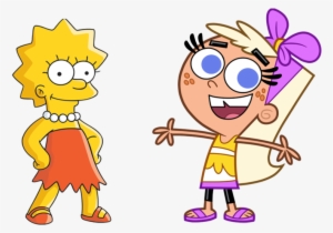 Lisa Simpson And Chloe Carmichael By Arthony70100 - Simpsons Fairly Odd Parents