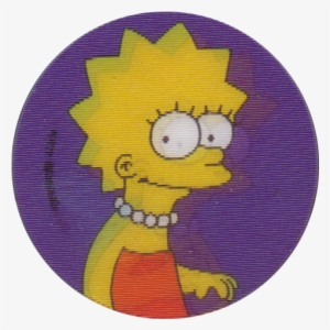 Tazos > Series 1 > 141 180 The Simpsons Magic Motion - Purple Simpsons