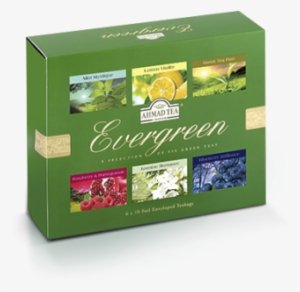 Green Tea Selection Box - Ahmad Tea Evergreen Tea, 60 Count