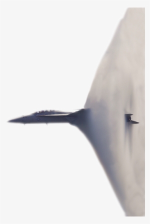 Depiction Of A Jet Breaking The Sound Barrier - Breaking The Sound Barrier Png