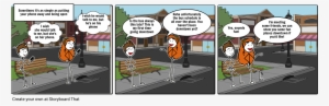 Phones Can Be A Barrier - Cartoon