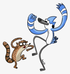 Mordecai Dancing With Rigby-ydb527 - Mordecai And Rigby Transparent