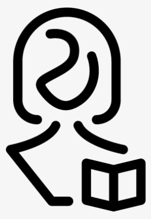 Woman Reading Vector - Icon