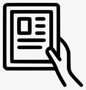 Ipad Reading Mobile Comments - Press Icon Png