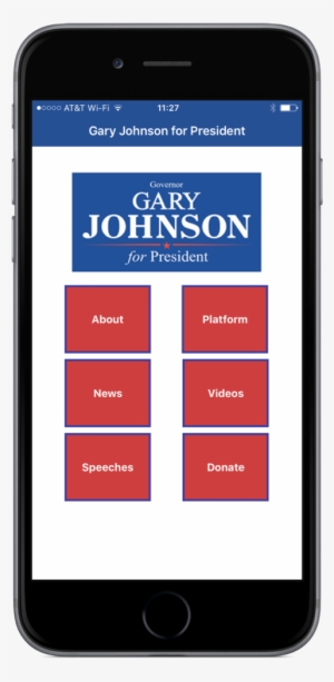 Pack Of 10 Gary Johnson Stickers Under W/