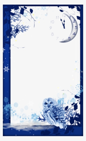 Photo Frame - Winter Midnight - Illustration