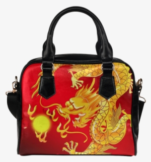 Interestprint Chinese Dragon Women's Pu Leather Aslant