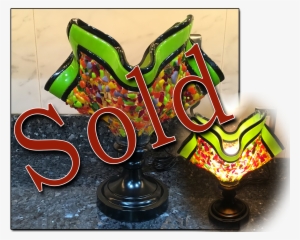 Sold Multi Colored Small Torch Lamp