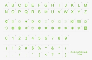 Font Sl Star Of David Preview - Glyphicons Halflings Regular