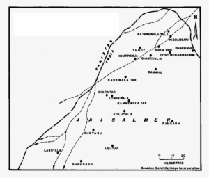 Palaeochannels Of The Saraswati River In Western Part - Jaisalmer District