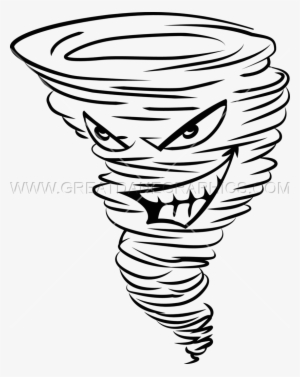 Graphic Royalty Free Library Drawn Pencil And In Color - Tornado Drawing