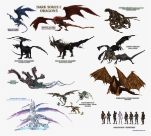 Dark Souls Clipart Sans - Dark Souls Dragon Size