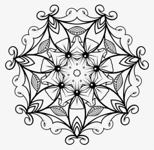 Clipart Black And White Floral - Design