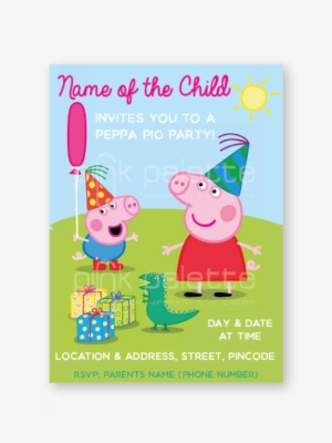 Peppa Pig Party E-invite - Peppa Pig My Birthday Party Dvd