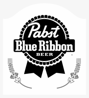 Pabst Blue Ribbon Logo Black And White - Pabst Blue Ribbon Beer Logo