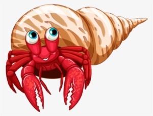 Hermit Crab Clipart Sea Creature - Dibujos De Cangrejos Ermitaños