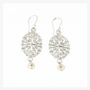 Southern Gates Filigree Pearl Earrings - Earrings