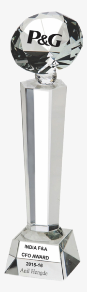 Handshake Crystal Trophy