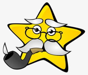Star, Man, Old, Glasses, Bear, Gray - Old Star Clipart