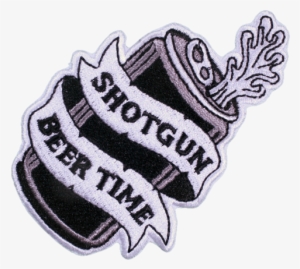 'shotgun Beer Time' Patch - Beer