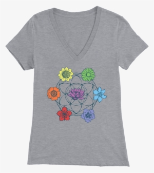 7 Chakra Flower Of Life - T-shirt