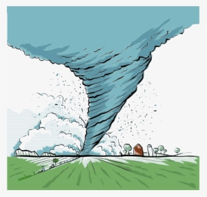 Storm Tropical Hand Painted Tornadoes Handpainted Transprent - Tornado Sky Cartoon