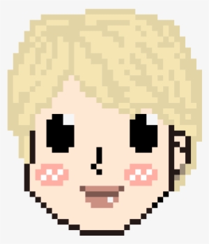 Jimin - Pixel Art Anime Face