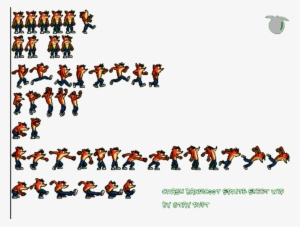 Crash Bandicoot Sprite Sheet