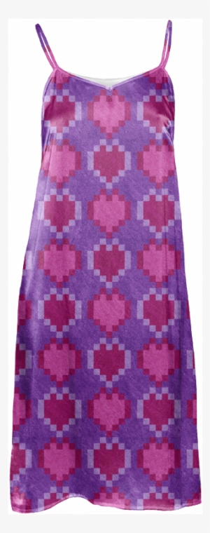 Pink Purple Pixel Heart Dress $114 - Fashion