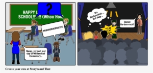 School Graduation - Cartoon