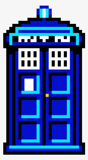 Tardis - Doctor Who Tardis Pixel Art