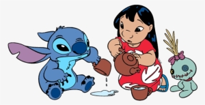 Stitch Lilo, Stitch Having Tea With Scrump - Lilo And Stitch Tea
