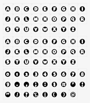 Black Hole Font - Number