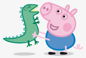 Peppa Pig Em Png - George And Mr Dinosaur