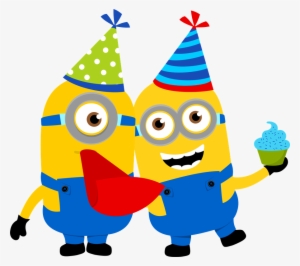Transparent Minion Png Image - Minion With Birthday Hat