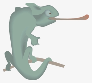 Small - Chameleon With Tongue Out Png