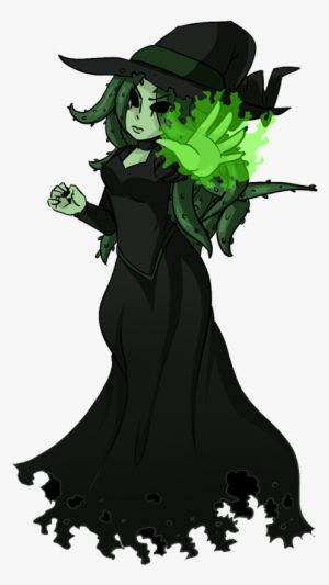 Creepy Witch Png Download Image - Cartoon Witch Casting A Spell